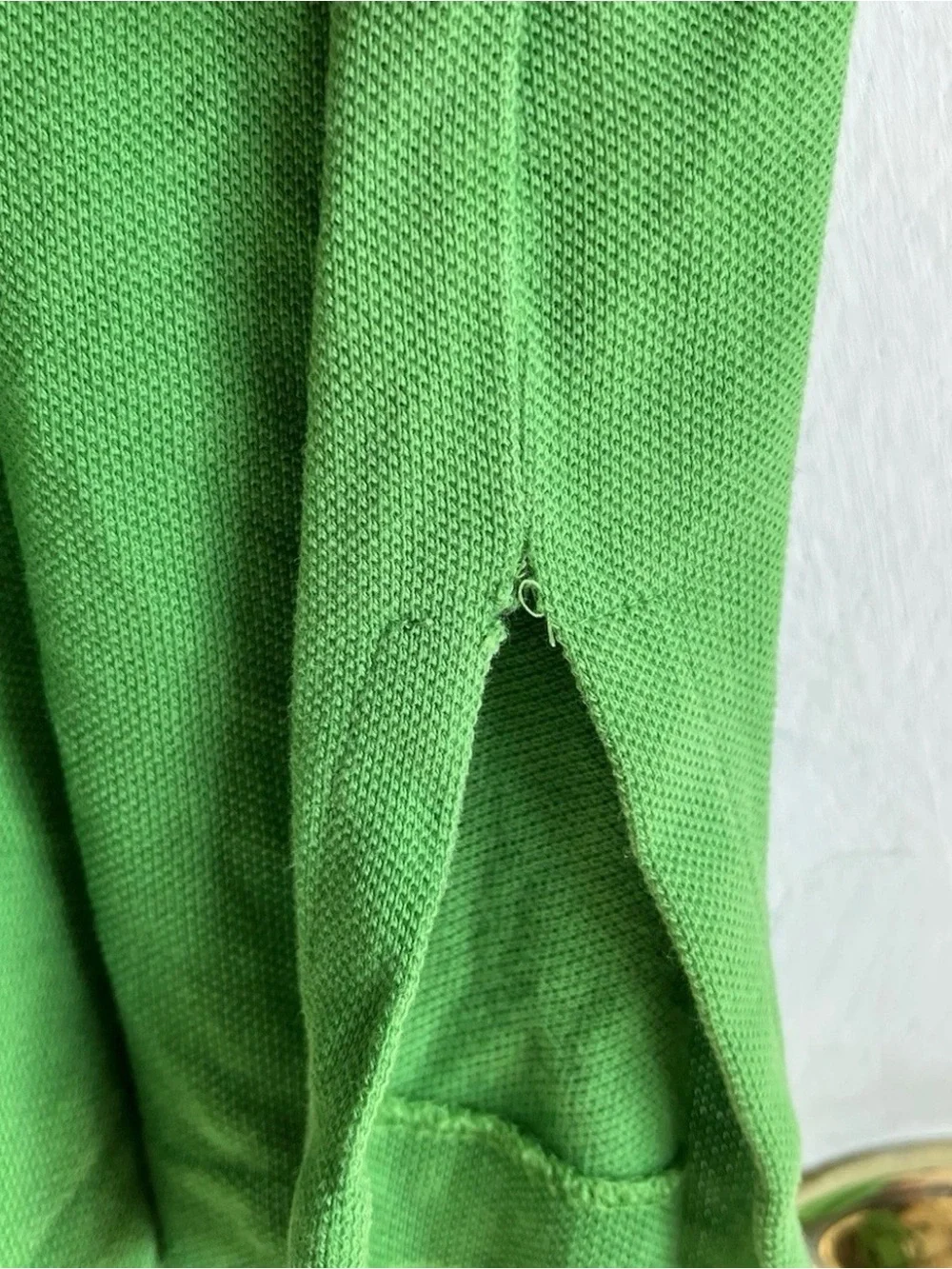 Polo by Ralph Lauren Vintage late 90s Y2K Men’s XXL Classic Lime Green Polo FLAW
